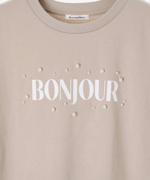 le.coeur blanc / ルクールブラン Tシャツ | 《手洗い可能》パールロゴTシャツ | 詳細30