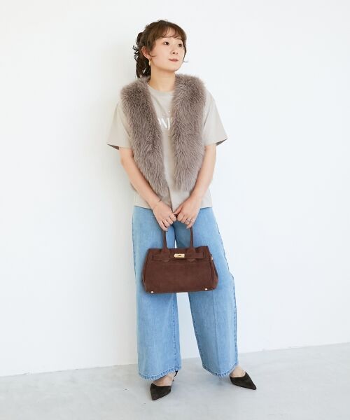 le.coeur blanc / ルクールブラン Tシャツ | 《手洗い可能》パールロゴTシャツ | 詳細4