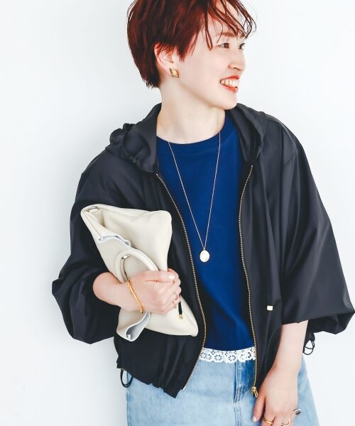 le.coeur blanc / ルクールブラン Tシャツ | 《手洗い可能》komatsu.裾レースクロップドTシャツ | 詳細14