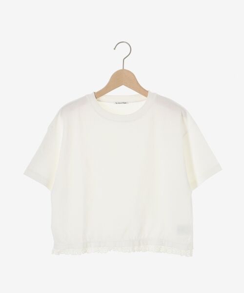 le.coeur blanc / ルクールブラン Tシャツ | 《手洗い可能》komatsu.裾レースクロップドTシャツ | 詳細16