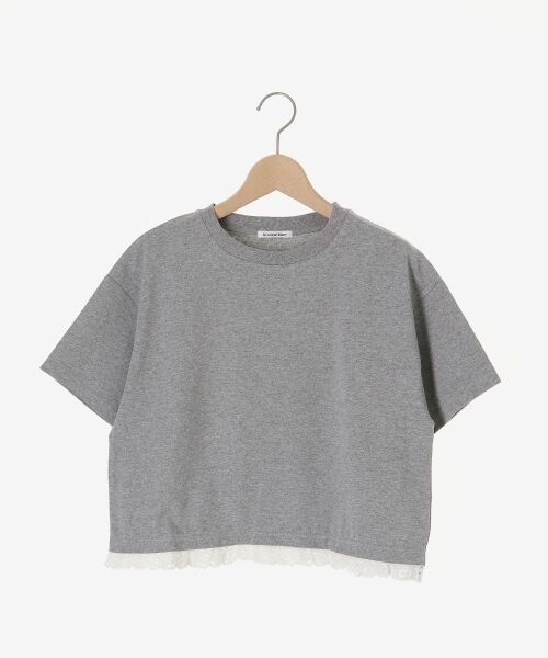 le.coeur blanc / ルクールブラン Tシャツ | 《手洗い可能》komatsu.裾レースクロップドTシャツ | 詳細30