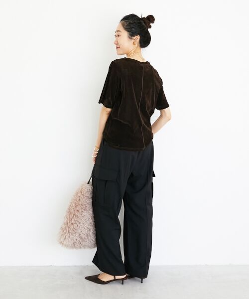 le.coeur blanc / ルクールブラン Tシャツ | シアーベロアTシャツ | 詳細10