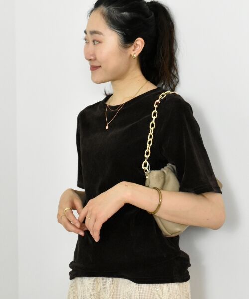 le.coeur blanc / ルクールブラン Tシャツ | シアーベロアTシャツ | 詳細20