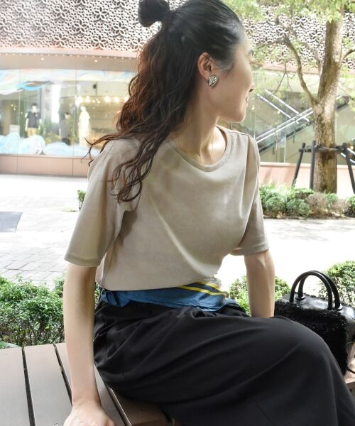 le.coeur blanc / ルクールブラン Tシャツ | シアーベロアTシャツ | 詳細27