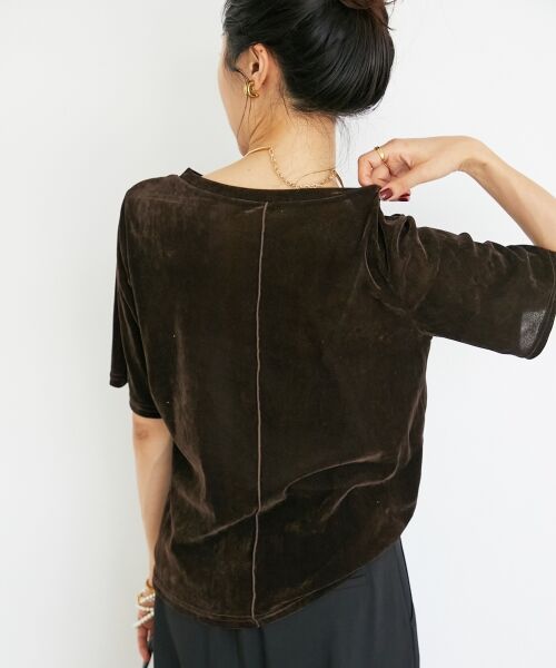 le.coeur blanc / ルクールブラン Tシャツ | シアーベロアTシャツ | 詳細6