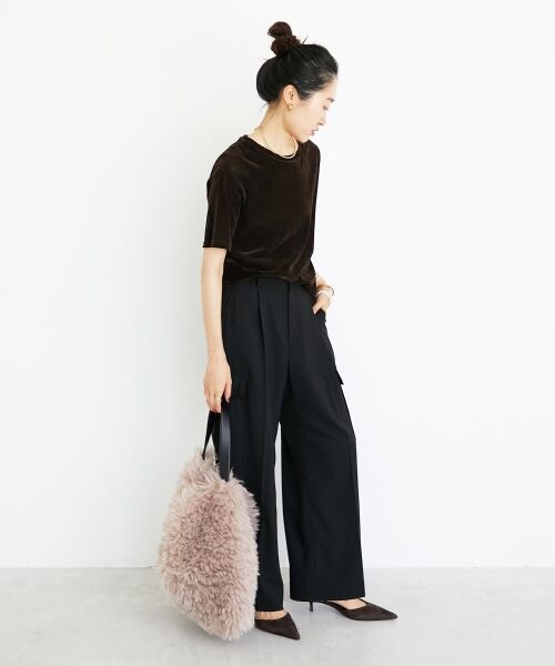 le.coeur blanc / ルクールブラン Tシャツ | シアーベロアTシャツ | 詳細8