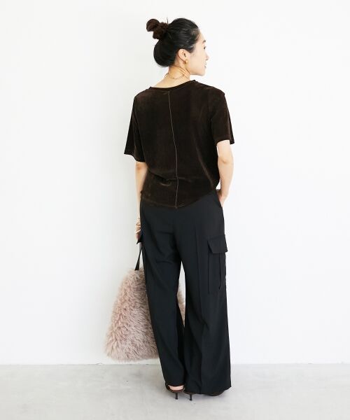 le.coeur blanc / ルクールブラン Tシャツ | シアーベロアTシャツ | 詳細9