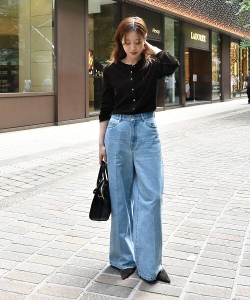 le.coeur blanc / ルクールブラン カーディガン・ボレロ | シアーベロア2WAYカーディガン | 詳細18