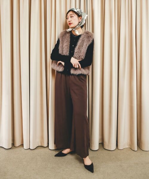 le.coeur blanc / ルクールブラン カーディガン・ボレロ | シアーベロア2WAYカーディガン | 詳細23