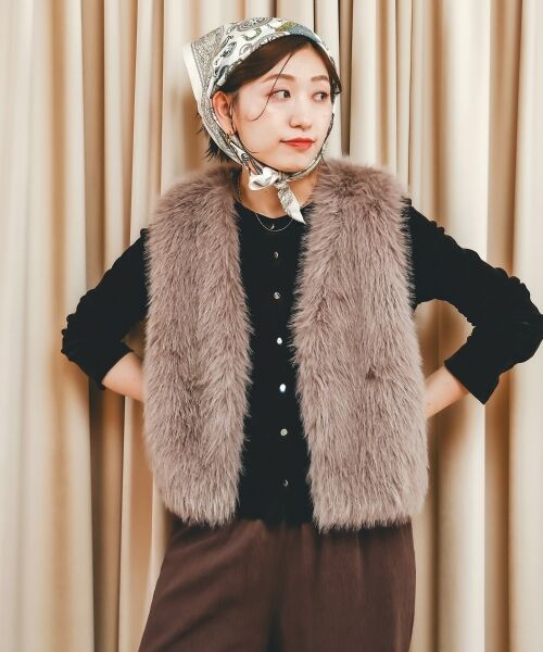 le.coeur blanc / ルクールブラン カーディガン・ボレロ | シアーベロア2WAYカーディガン | 詳細24