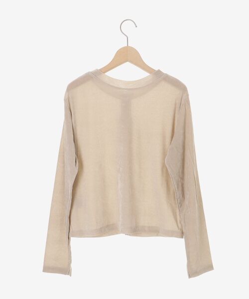 le.coeur blanc / ルクールブラン カーディガン・ボレロ | シアーベロア2WAYカーディガン | 詳細25