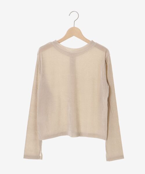 le.coeur blanc / ルクールブラン カーディガン・ボレロ | シアーベロア2WAYカーディガン | 詳細30