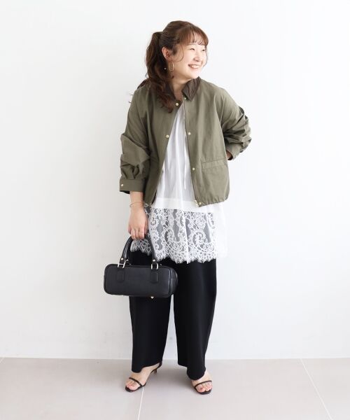 le.coeur blanc / ルクールブラン シャツ・ブラウス | レースヘムスキッパーブラウス | 詳細15