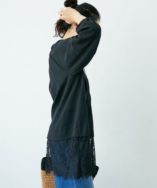 le.coeur blanc / ルクールブラン シャツ・ブラウス | レースヘムスキッパーブラウス | 詳細6