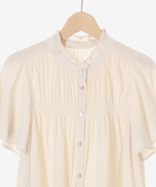 le.coeur blanc / ルクールブラン シャツ・ブラウス | パウダーサテンシャーリングフレンチブラウス | 詳細29