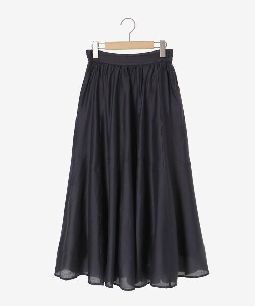 le.coeur blanc / ルクールブラン ロング・マキシ丈スカート | 《手洗い可能》シルキーローンギャザースカート | 詳細1
