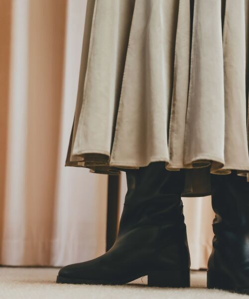 le.coeur blanc / ルクールブラン ロング・マキシ丈スカート | 《手洗い可能》フィブリルサテンパネルプリーツスカート | 詳細7