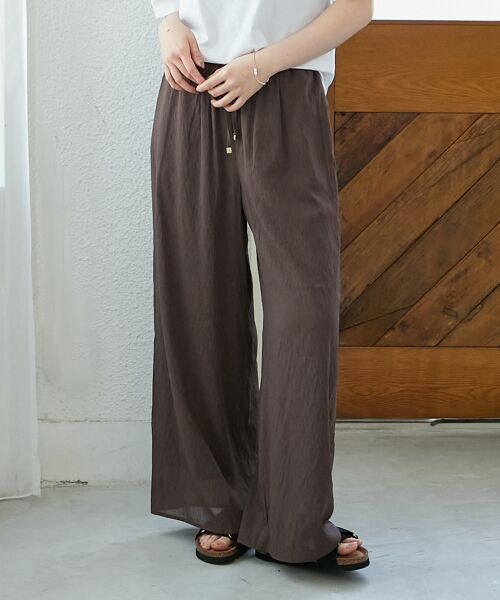 le.coeur blanc / ルクールブラン その他パンツ | リネンライクシアーボイルイージーパンツ | 詳細13