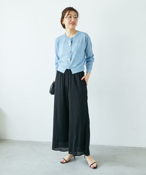 le.coeur blanc / ルクールブラン その他パンツ | リネンライクシアーボイルイージーパンツ | 詳細3