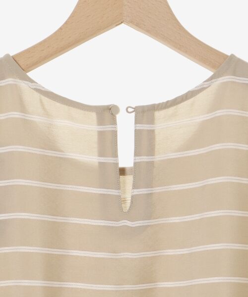 le.coeur blanc / ルクールブラン ロング・マキシ丈ワンピース | ドビーボーダードッキングワンピース | 詳細18