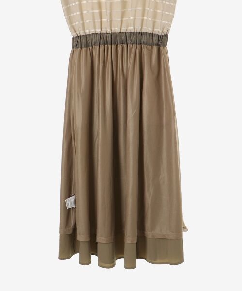 le.coeur blanc / ルクールブラン ロング・マキシ丈ワンピース | ドビーボーダードッキングワンピース | 詳細20