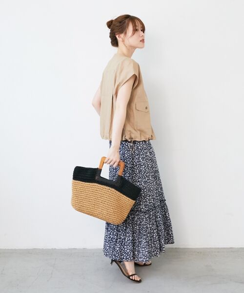 le.coeur blanc / ルクールブラン ノーカラージャケット | 《手洗い可能》コットン麻ノーカラーシャツジャケット | 詳細6