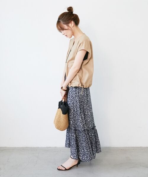 le.coeur blanc / ルクールブラン ノーカラージャケット | 《手洗い可能》コットン麻ノーカラーシャツジャケット | 詳細8