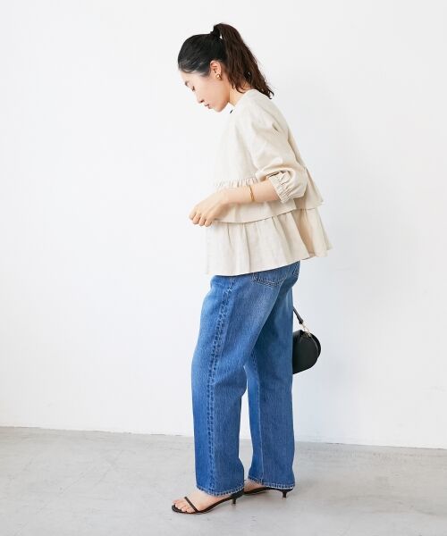 le.coeur blanc / ルクールブラン その他アウター | 《着映え◎》コットン麻フリルティアードジャケット | 詳細12