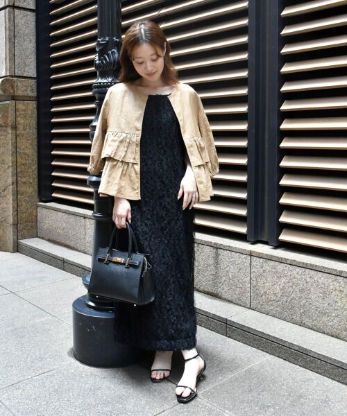 le.coeur blanc / ルクールブラン その他アウター | 《着映え◎》コットン麻フリルティアードジャケット | 詳細19