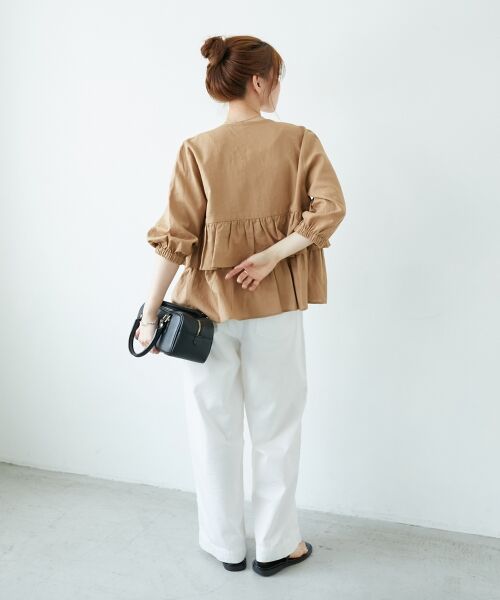 le.coeur blanc / ルクールブラン その他アウター | 《着映え◎》コットン麻フリルティアードジャケット | 詳細28