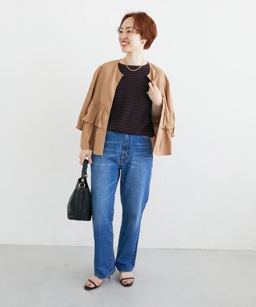 le.coeur blanc / ルクールブラン その他アウター | 《着映え◎》コットン麻フリルティアードジャケット | 詳細29