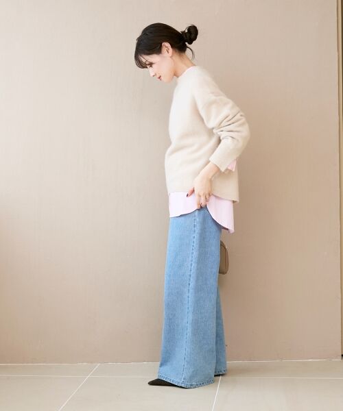 le.coeur blanc / ルクールブラン ニット・セーター | モックネックチャイニーズラクーンプルオーバー | 詳細12