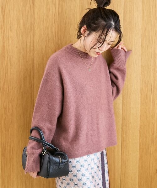 le.coeur blanc / ルクールブラン ニット・セーター | モックネックチャイニーズラクーンプルオーバー | 詳細18