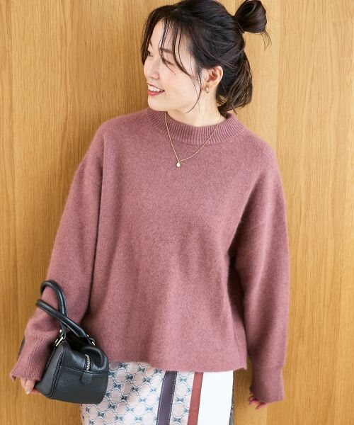 le.coeur blanc / ルクールブラン ニット・セーター | モックネックチャイニーズラクーンプルオーバー | 詳細20