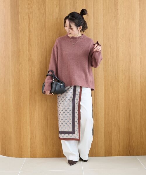 le.coeur blanc / ルクールブラン ニット・セーター | モックネックチャイニーズラクーンプルオーバー | 詳細22