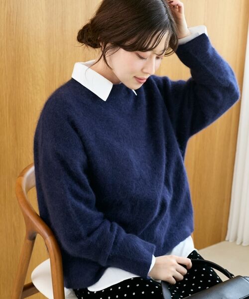 le.coeur blanc / ルクールブラン ニット・セーター | モックネックチャイニーズラクーンプルオーバー | 詳細28