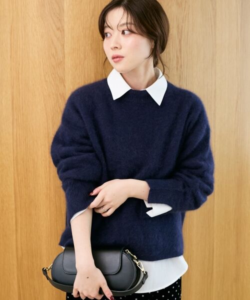 le.coeur blanc / ルクールブラン ニット・セーター | モックネックチャイニーズラクーンプルオーバー | 詳細29