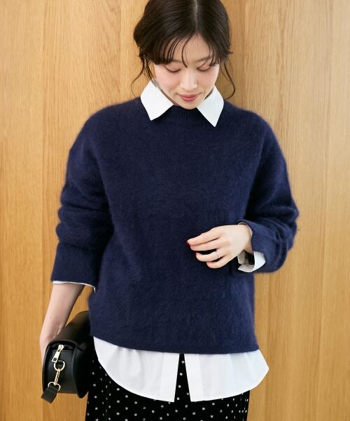 le.coeur blanc / ルクールブラン ニット・セーター | モックネックチャイニーズラクーンプルオーバー | 詳細30