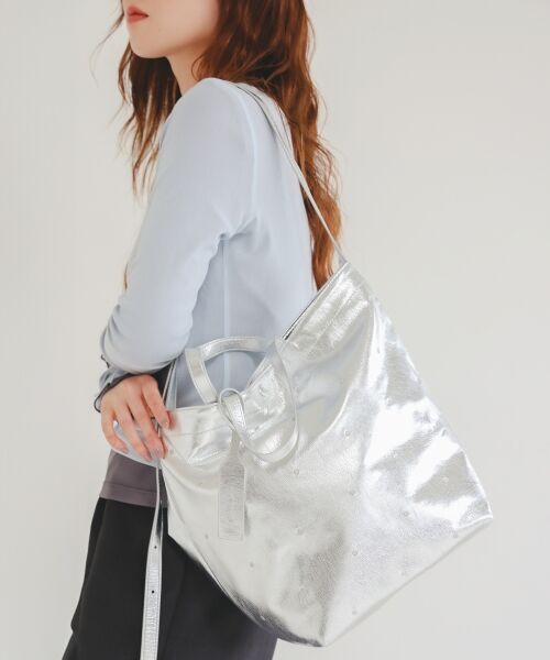 le.coeur blanc / ルクールブラン トートバッグ | ドット刺繍2wayトート | 詳細13