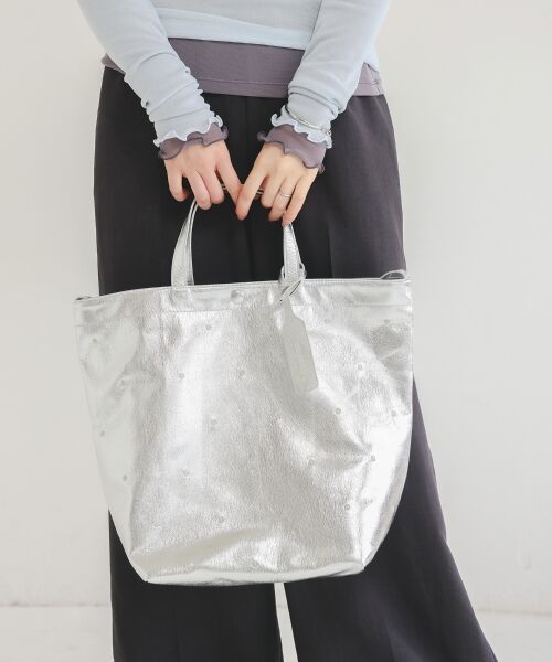 le.coeur blanc / ルクールブラン トートバッグ | ドット刺繍2wayトート | 詳細15