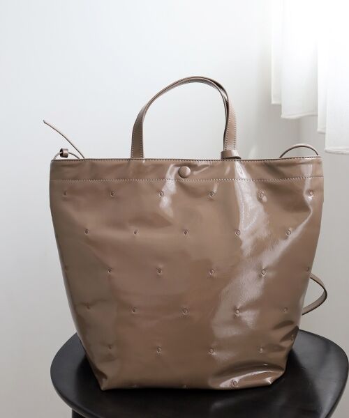 le.coeur blanc / ルクールブラン トートバッグ | ドット刺繍2wayトート | 詳細7