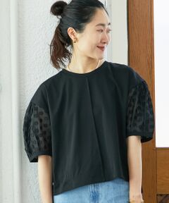 le.coeur blanc / ルクールブラン カットソー | TORRAZZO DONNAドット切替カットソー