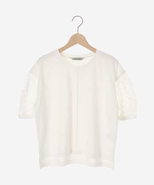 le.coeur blanc / ルクールブラン カットソー | TORRAZZO DONNAドット切替カットソー | 詳細1