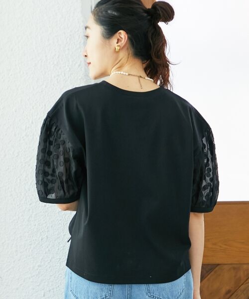 le.coeur blanc / ルクールブラン カットソー | TORRAZZO DONNAドット切替カットソー | 詳細19