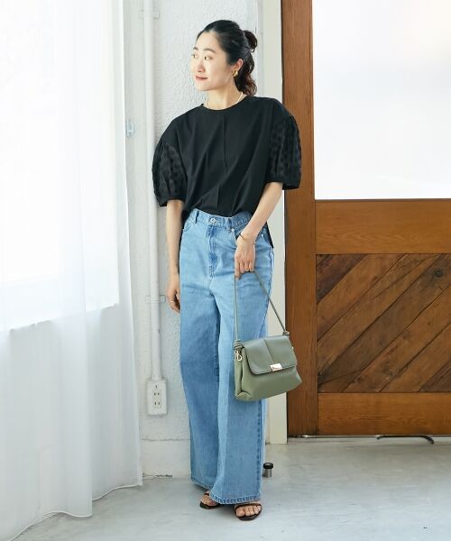 le.coeur blanc / ルクールブラン カットソー | TORRAZZO DONNAドット切替カットソー | 詳細20