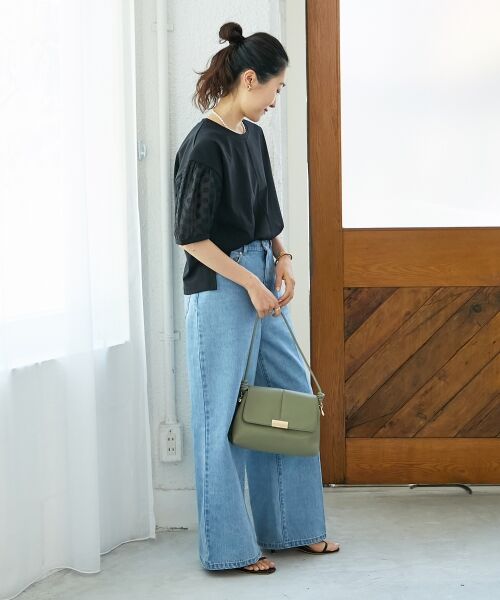 le.coeur blanc / ルクールブラン カットソー | TORRAZZO DONNAドット切替カットソー | 詳細22