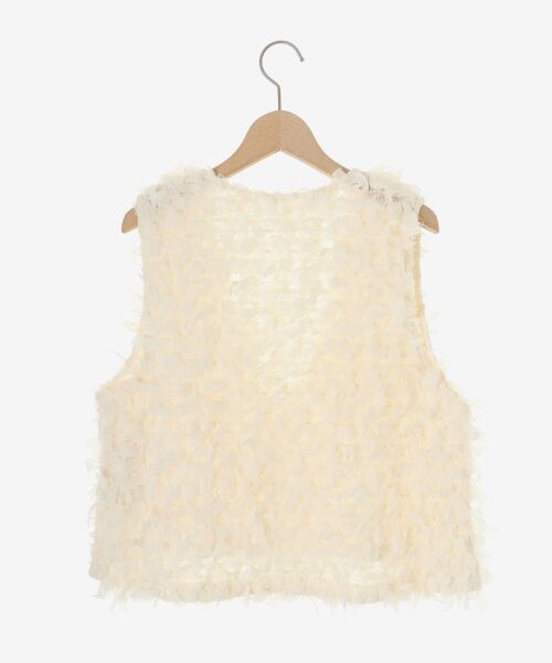 le.coeur blanc / ルクールブラン ベスト | 《手洗い可能》リボンフリンジニットベスト | 詳細22