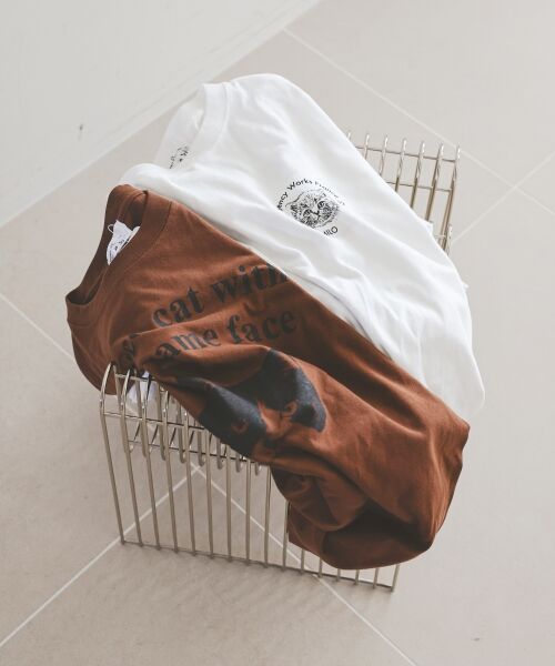 le.coeur blanc / ルクールブラン Tシャツ | Regency WorksネコプリントT | 詳細1