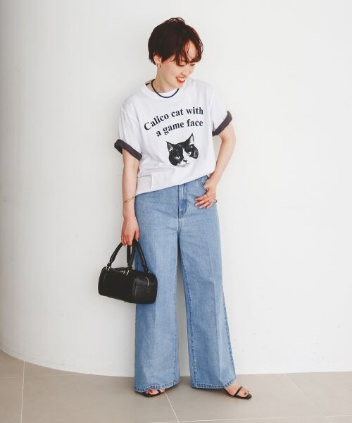 le.coeur blanc / ルクールブラン Tシャツ | Regency WorksネコプリントT | 詳細14