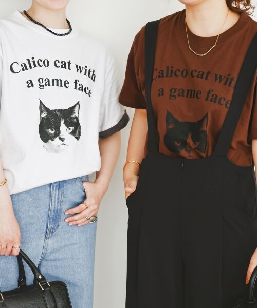 le.coeur blanc / ルクールブラン Tシャツ | Regency WorksネコプリントT | 詳細15